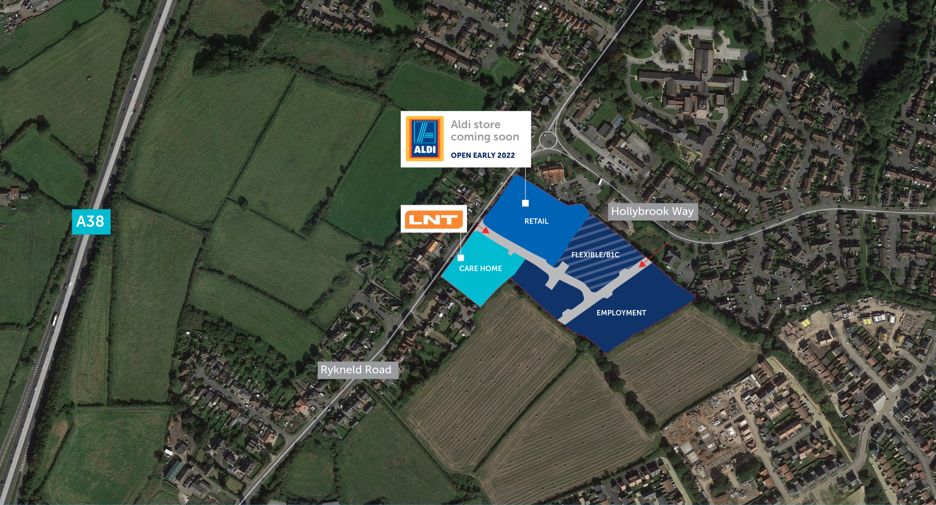 labeled aerial view